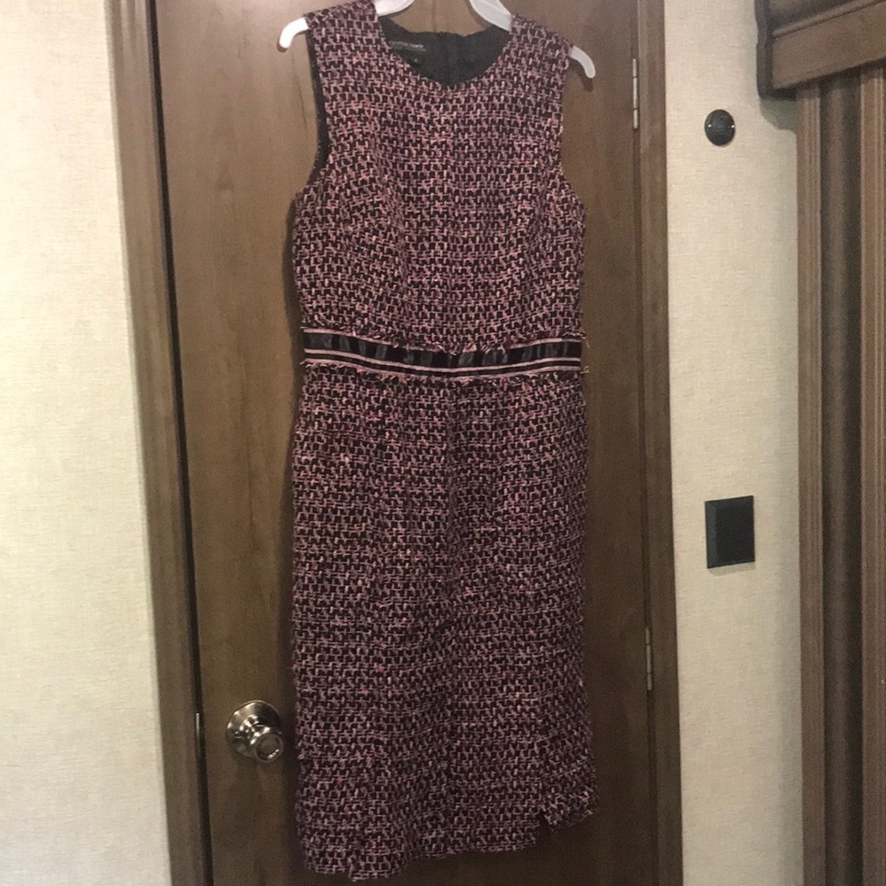 Cynthia Howie for Maggy Botique pink tweed business dress